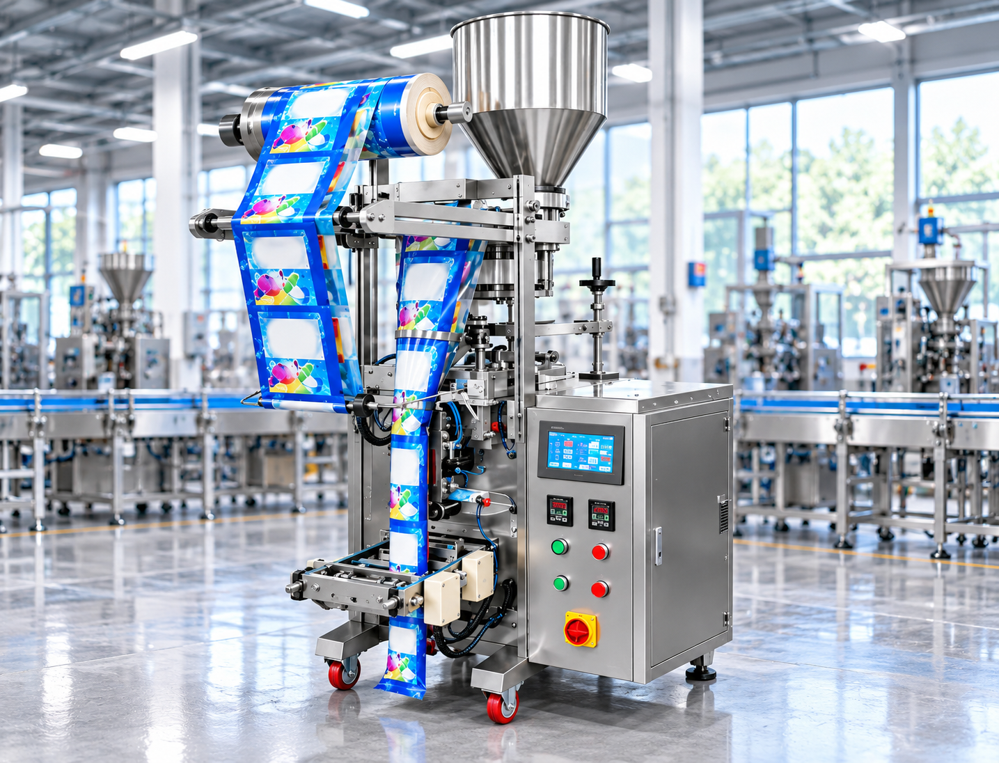 Detergent powder pouch Packing Machine