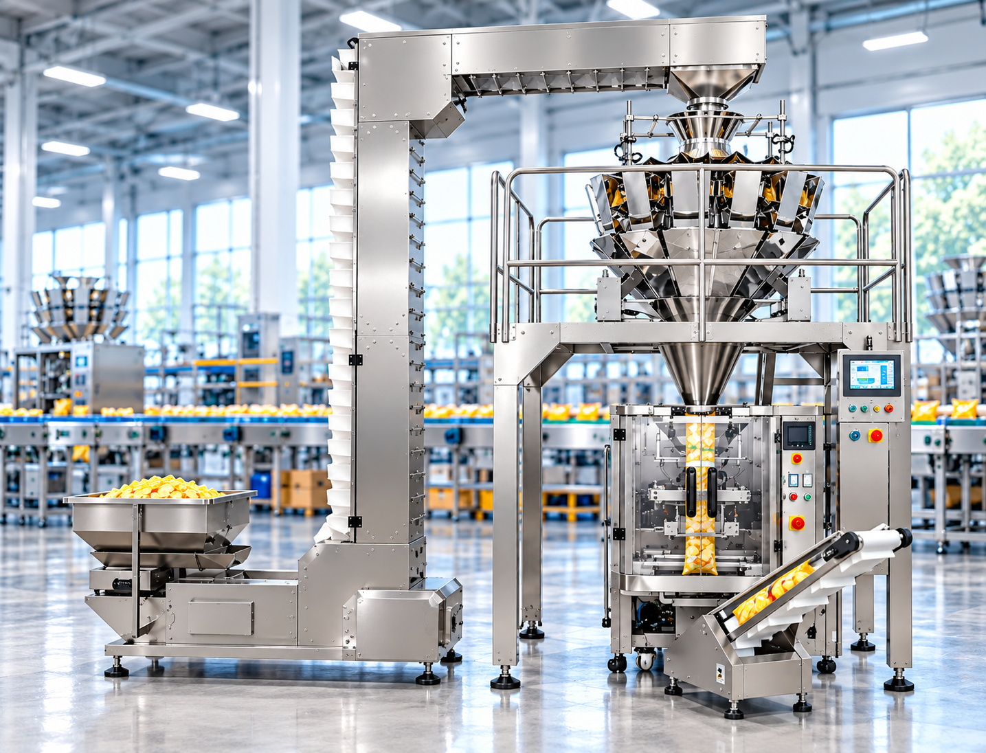 Multi Head Snacks Packing Machine