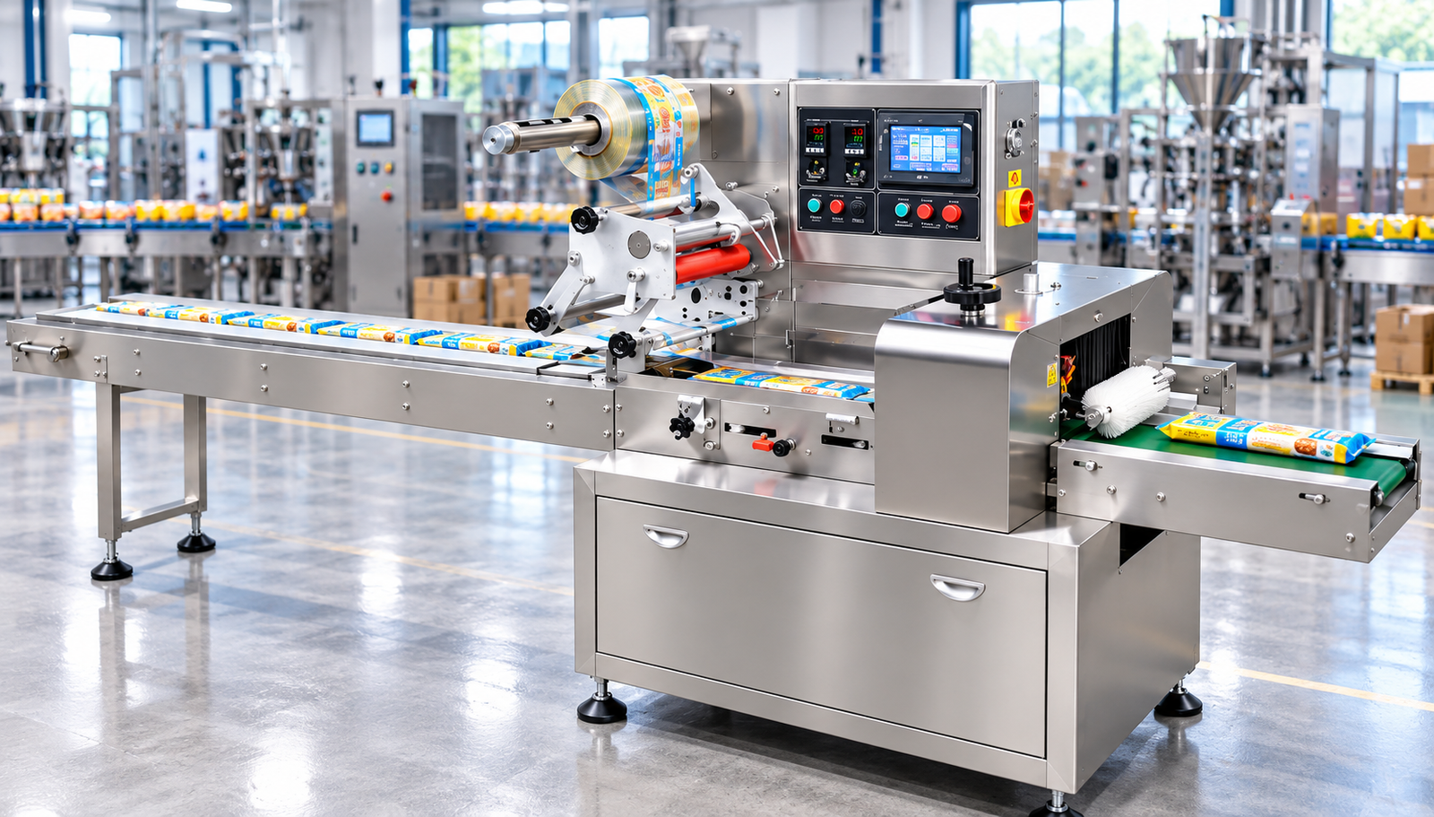 Flow Wrap pouch packing Machine
